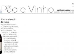 VF Chardonnay  destaque na Coluna Po e Vinho do jornal Notcias do Dia